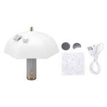 LED Bedside Lamp USB Rechargeable, 3Light Modes, Umbrella