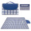 Taomzat Water-Resistant Picnic Blanket, Leaf Pattern, Foldable 150x100cm for Beach Camping Park 2