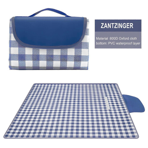 Taomzat Water-Resistant Picnic Blanket, Leaf Pattern, Foldable 150x100cm for Beach Camping Park 1