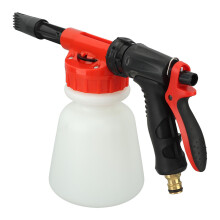 Spruzzatore di schiuma per autolavaggio da 1000 ml con connettore rapido da 1/4 di pollice, ideale per giardinaggio e pulizia di veicoli.