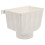 White PVC Downspout Rainwater Collection Connector Gutter Adapter 26x18x15cm 1