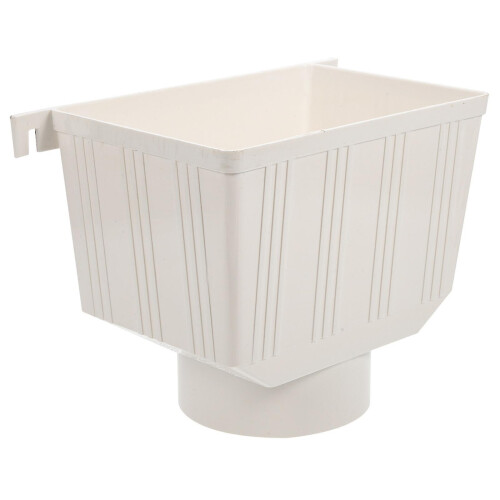 White PVC Downspout Rainwater Collection Connector Gutter Adapter 26x18x15cm