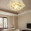 LED krystalblomst loftslysekrone 9W 5