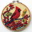 Punch Needle Kit: Red Cardinal on Berry Tree 1