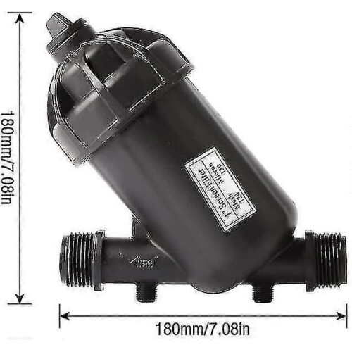 DN25 Drip Irrigation Water Filter 120 Mesh 130 Micron with Pressure Regulator 1
