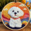 Punch Needle Kit Maltese Dog 20x20cm Beginner Set 1