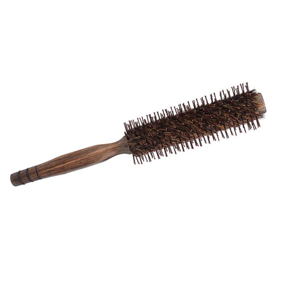 Round hairbrush with boar and nylon bristles 1 pack