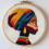 Punch Needle Set Abstracte Afrikaanse vrouw 20x20cm 1