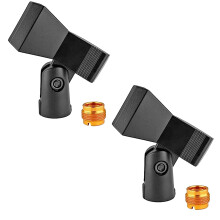 Mikrofonklipsholder med 5/8" til 3/8" skrueadaptere