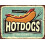 Placa de metal vintage para churrasco de cachorro-quente, 20x30 cm (8x12 polegadas) 1