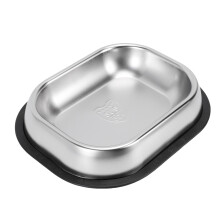 Edelstahl-Hunde-Napf 30x24cm groß rutschfest