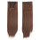 Extensiones de cabello humano con clip, liso, negro natural. 1