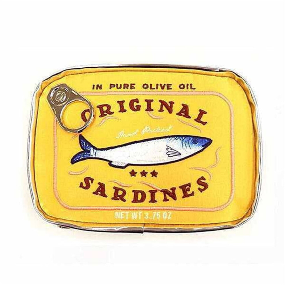 Sardine Can Shape Makeup Bag PU Travel Cosmetic Organizer