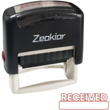 Zelfinktende rode rubberen stempel – compacte kantoorstempel