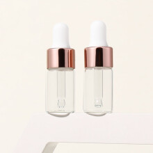 Flacons compte-gouttes en verre transparent rouge dépoli 3 ml (lot de 2)