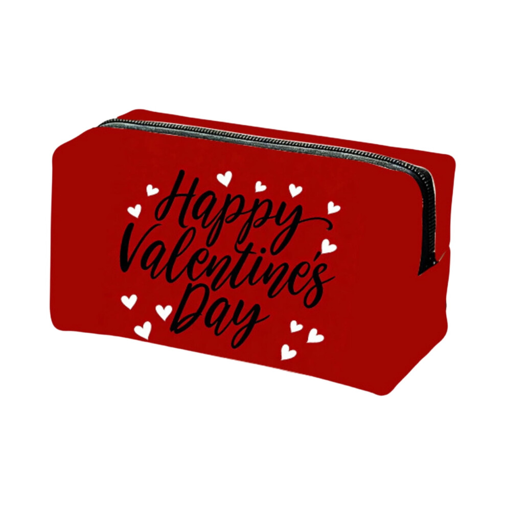 Valentine's Heart Makeup Bag â Waterproof Square Cosmetic