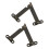 Charnière de support de couvercle en fer – Conception pliable et relevable, lot de 2 1