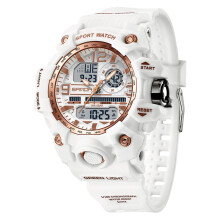 Digitale sportwatch voor dames, waterdicht in militaire stijl (100 meter).