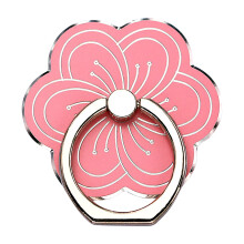 Support de téléphone en forme de fleur en métal avec rotation à 360 et