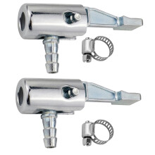 Adaptador de bico inflador de pneus em metal com trava de polegar