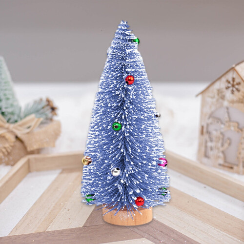 Blue Plastic Christmas Tree Decoration 25 x 5 x 5 cm 2