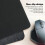 Mouse Mat Non-Slip Dark Grey Large Desk Protector Rollable for Office Computer Laptop 4