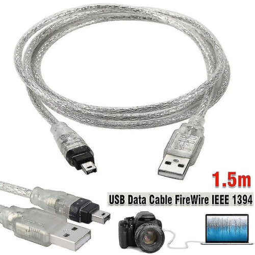 Mini DV to USB Cable Compatible with Sony Camcorders for PC Video Editing, 1.5m FireWire 1394 Data Transfer 2