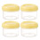Juego de 4 tarros de plástico transparente para salsa de 35 ml 1