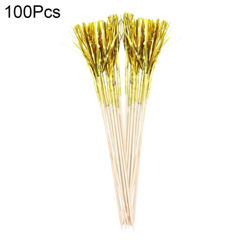 Bamboo Cocktail Picks with Firework Frills 100 pcs