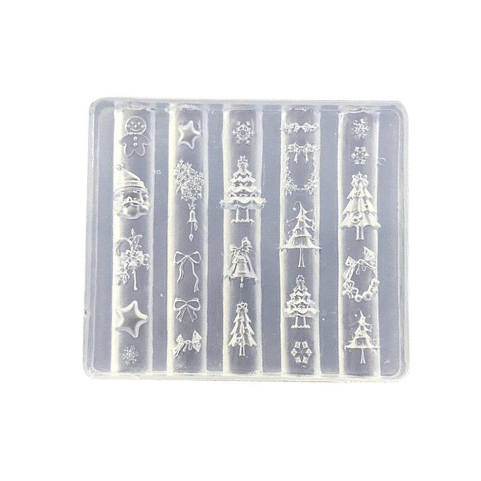 Christmas Nail Art Silicone Moulds Set