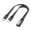 Cablu splitter USB la tip C, încărcare rapidă de 66 W, 480 Mbps 1