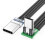 Cabo de dados MicroUSB para USB-C com ângulo de 90 graus 1