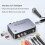 Bluetooth Audio Adapter Compatible with Android iOS Devices, Bluetooth 5.1 Receiver and Transmitter with NFC and Digital Display 5