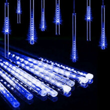 Napelemes meteorraj lámpák 30 cm-es, 8 csöves, 288 LED-es