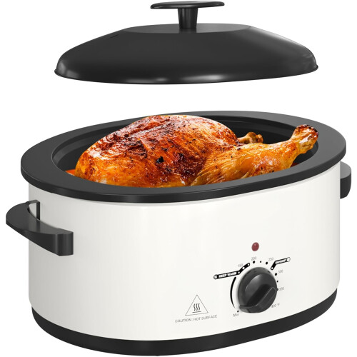 Four à rôtir électrique 8 QT en acier inoxydable