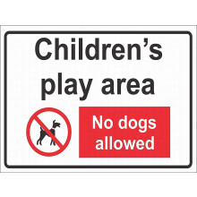 Kinderspielplatz – Hunde nicht erlaubt (Schild 12x16 Zoll, Blech)