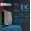 Smart TV Box compatibile con Android TV, 8K HDR, codec AV1, Quad-Core per streaming e giochi 4