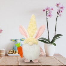 Figurine décorative de lapin de Pâques en résine
