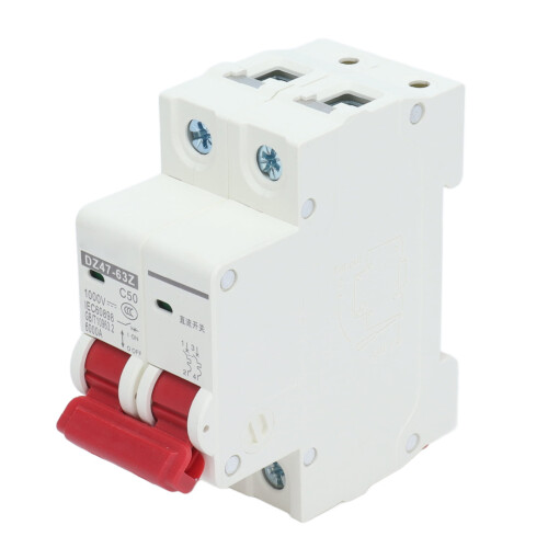 DZ47-63Z Μικροαυτόματος διακόπτης DC 2P1000V Ράγα DIN