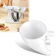 Entonnoir à farine pour robot pâtissier KitchenAid KSM150 – Blanc, 1