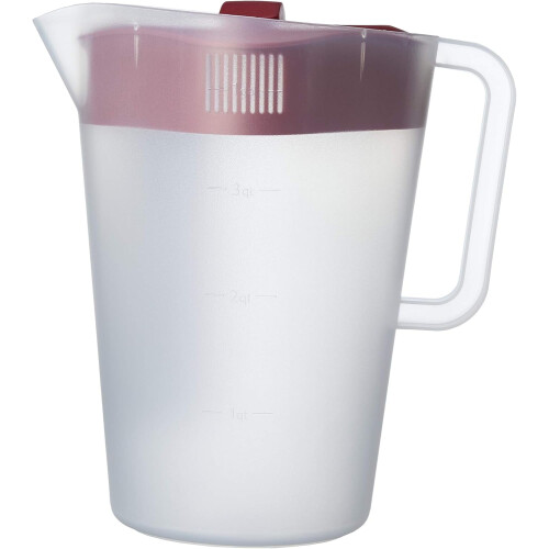 Pichet de 3,8 litres sans BPA avec couvercle à 4 positions