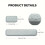 Mechanical Keyboard Arm Rest Set with Memory Foam Wrist Support for Desk Ergonomics 5