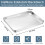 Mini Cake Tin Rectangular Stainless Steel 2.5cm Deep Baking Tray for Oven 2
