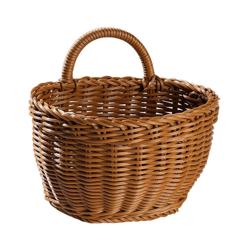 Handmade Wicker Wall Basket – Natural Storage for