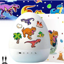 Nattlampsprojektor med dinosaurieägg och 360 rotation, 21