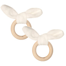 Lot de 5 ronds de serviette lapin de Pâques