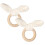 Lot de 5 ronds de serviette lapin de Pâques 1