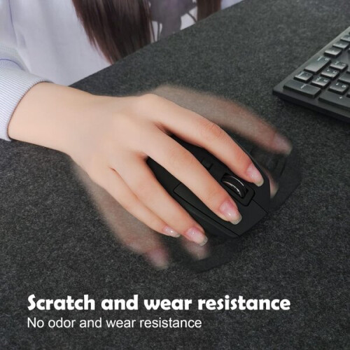 Non-Slip Felt Desk Mat Large Rollable Protector for Keyboard Mouse and Laptop 2