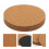 Chocolate Cork Plant Pot Coasters for Water Drainage Protection 5 Pack 3