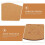 Chocolate Cork Plant Pot Coasters for Water Drainage Protection 5 Pack 5